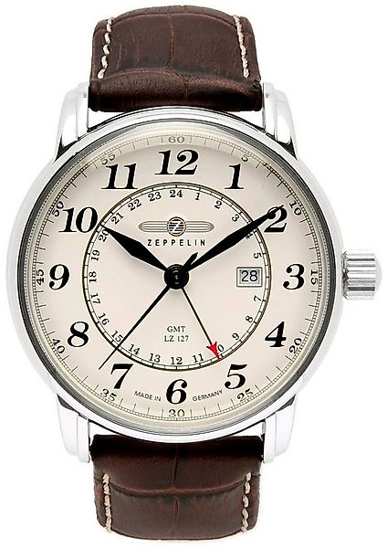 ZEPPELIN Quarzuhr LZ 127 Graf Zeppelin GMT 7642-5, Armbanduhr, Herrenuhr, D günstig online kaufen