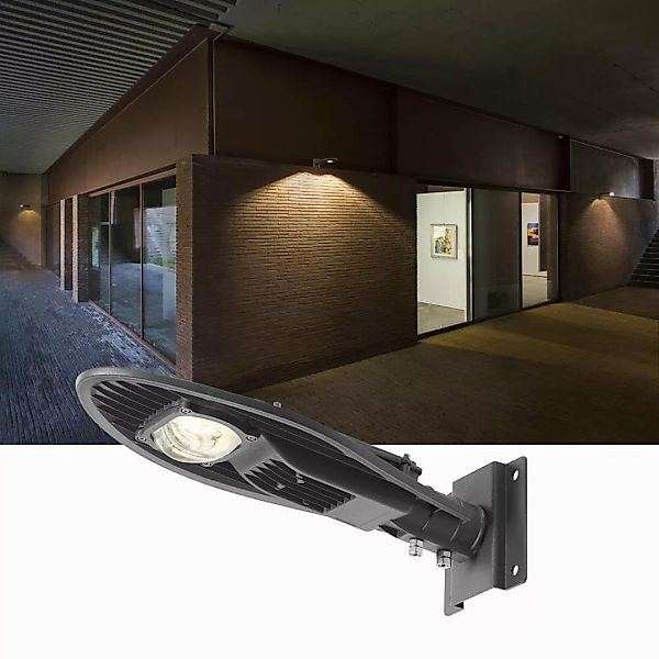 Wand- und Wegeleuchte S, LED, 4000K, anthrazit, L/B/H 17/40/6 cm, 20W, IP55 günstig online kaufen