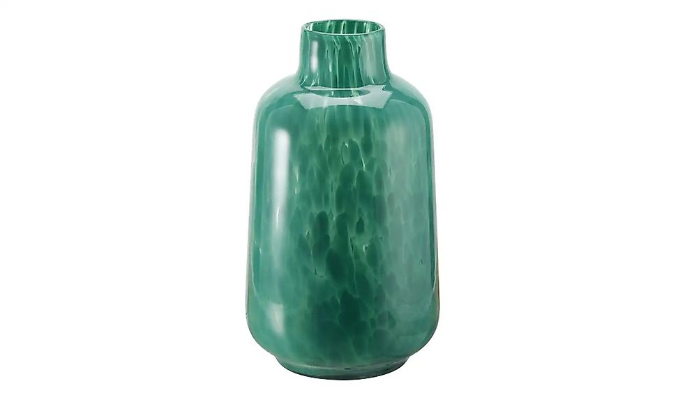 HOME STORY Vase   ¦ grün ¦ Glas ¦ Maße (cm): H: 32  Ø: 18 Accessoires > Vas günstig online kaufen