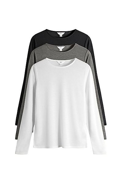 The Set Langarmshirt The Set Transparente Langarmshirts, 3er-Pack (3-tlg) günstig online kaufen