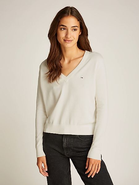 Tommy Jeans V-Ausschnitt-Pullover TJW ESSENTIAL VNECK günstig online kaufen