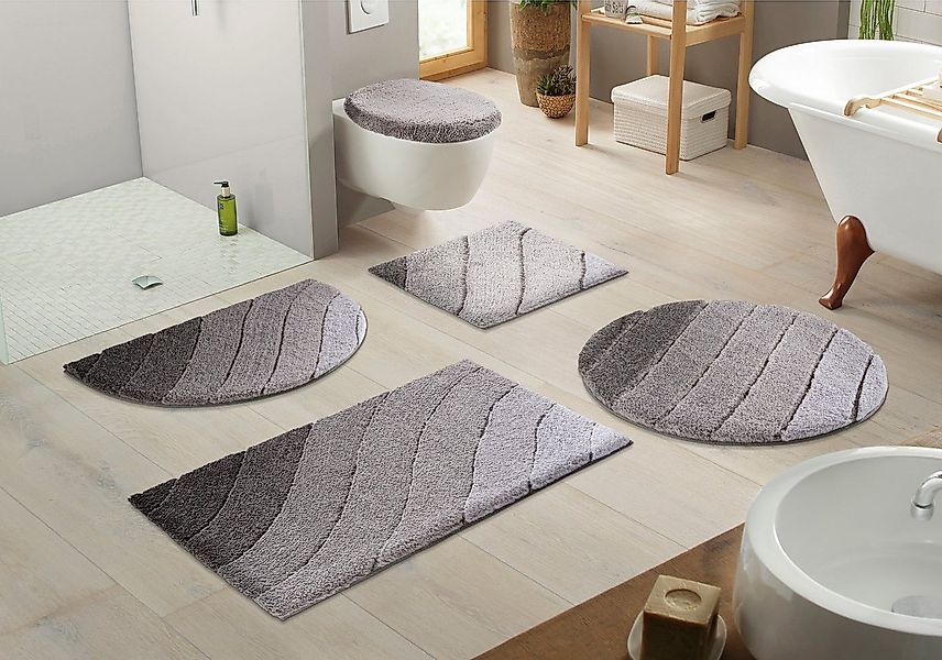 Kleine Wolke Badematte Donna, Höhe 20 mm, rutschhemmend beschichtet, fußbod günstig online kaufen