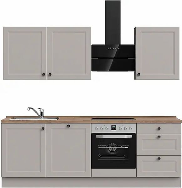 nobilia® Küchenzeile »"Cascada II"« vormontiert, Breite 240 cm, Ausrichtung günstig online kaufen