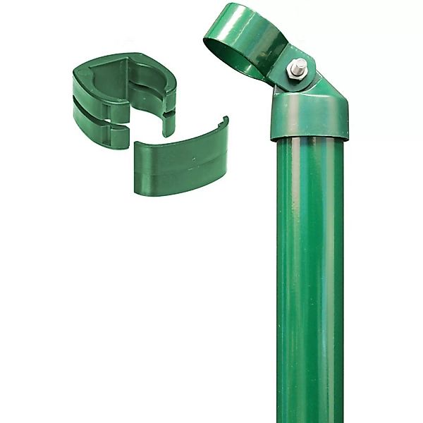 Eck-Set für Zaun Alberts Fix-Clip Pro Grün 153 cm Hoch zum Einbetonieren günstig online kaufen