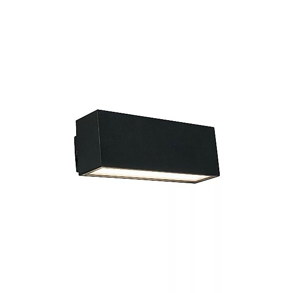 LED Außenwandleuchte Schwarz Metall IP54 Unit LED günstig online kaufen
