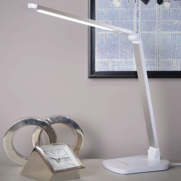 Lichtfarbenverstellbare Schreibtischleuchte Vario in weiß, inkl. LED günstig online kaufen
