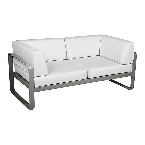 Bellevie 2-Sitzer Club Sofa 48 Rosmarin 81 Grauweiß günstig online kaufen