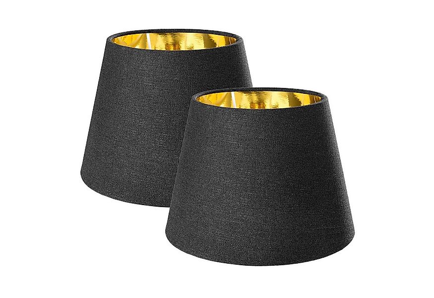 Navaris Lampenschirm 2x Schirm Tischlampe E27 rund - 16,2cm hoch - 15,3-22c günstig online kaufen