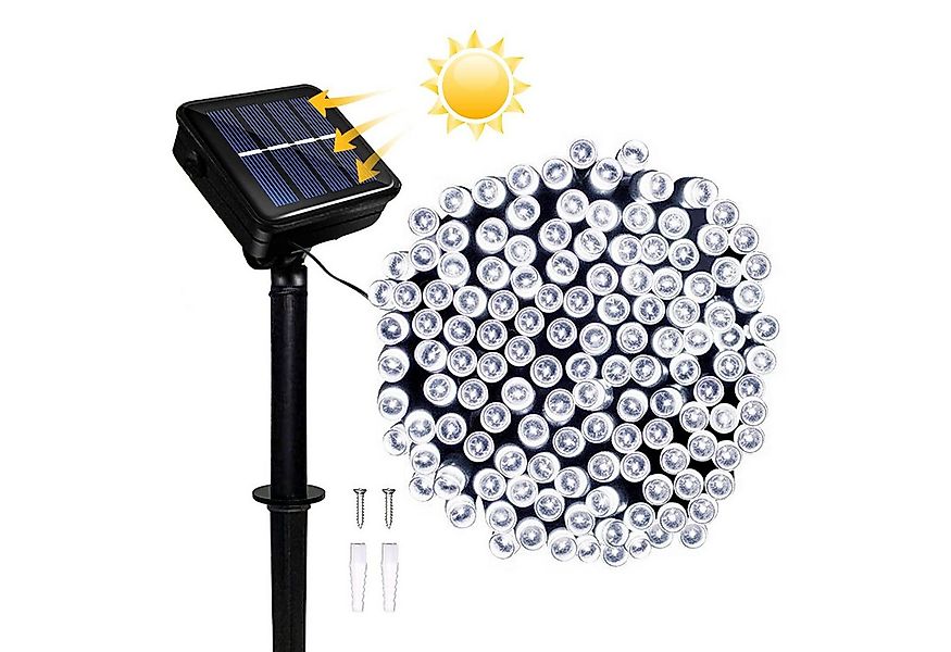 POPOLIC LED Solarleuchte Solar-Lichterkette für den Garten, wasserdicht, so günstig online kaufen