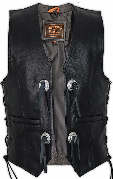 MDM Lederweste Conchos Chopper Lederweste in günstig online kaufen