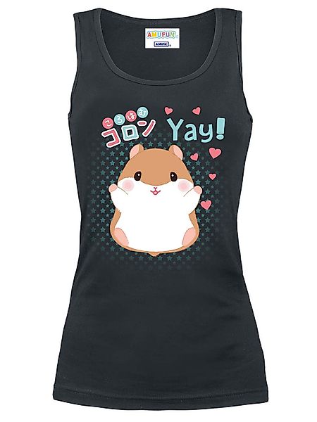 Amufun Coroham Coron Yay! Damen Tanktop schwarz günstig online kaufen