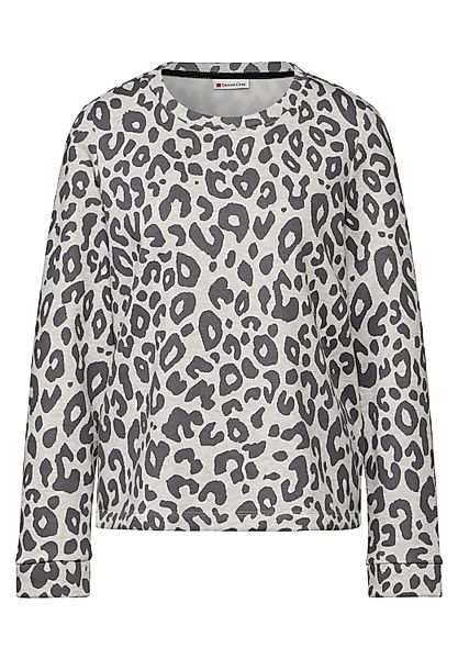 STREET ONE Sweatshirt Sweatshirt mit Leo-Muster günstig online kaufen