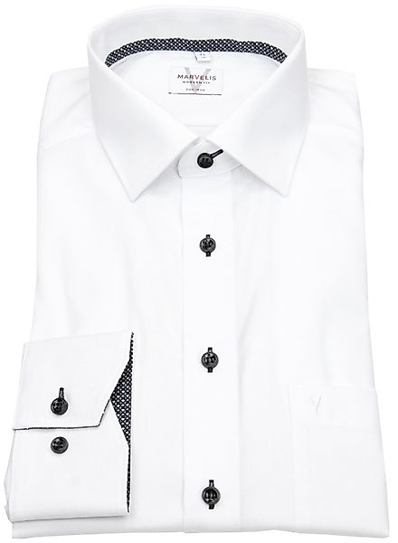 MARVELIS Businesshemd Modern Fit leicht tailliert günstig online kaufen