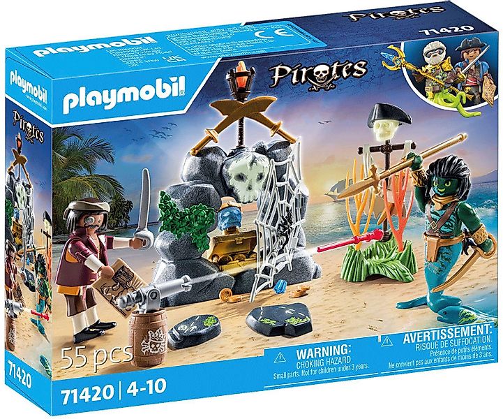 Playmobil® Schatzsuche (71420), Pirates Konstruktions-Spielset, (55 günstig online kaufen