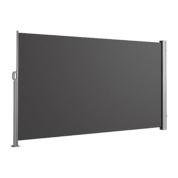 Svita Seitenmarkise Ausziehbar Sichtschutz 500x160cm Dunkelgrau günstig online kaufen