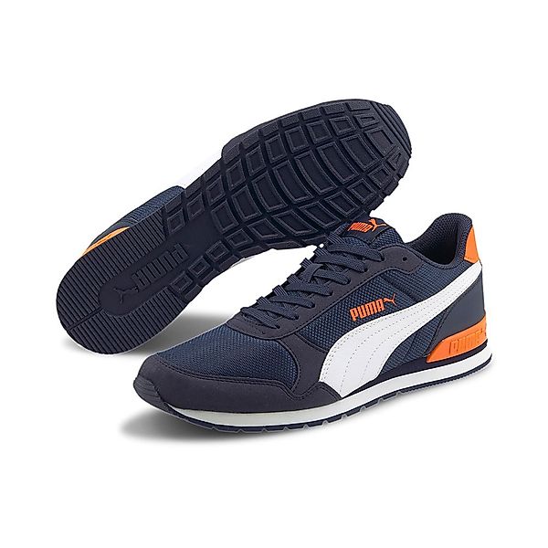 Puma St Runner V2 Mesh Schuhe EU 41 Peacoat / Puma White / Vibrant Orange günstig online kaufen