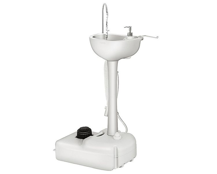 KOMFOTTEU Waschbecken mobil, mit Fußpumpe & 17L Wassertank günstig online kaufen