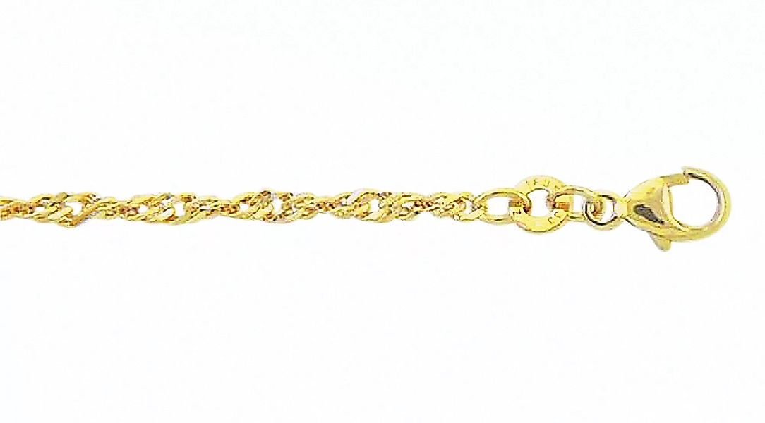Adelia´s Goldkette "333 Gold Singapur Halskette 42 cm Ø 2,4 mm", Goldschmuc günstig online kaufen