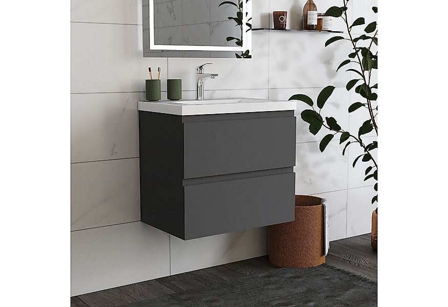 duschspa Waschtisch Waschbecken mit Unterschrank Badschrank Waschplatz Badm günstig online kaufen