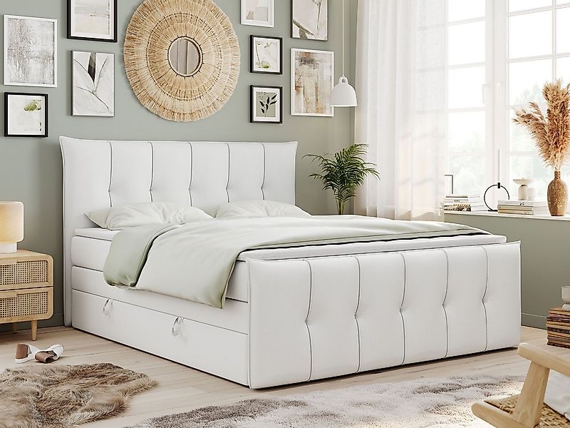 MKS MÖBEL Boxspringbett PREMIUM 11 KING (Set, Packung, T30-Schaum, Topper T günstig online kaufen