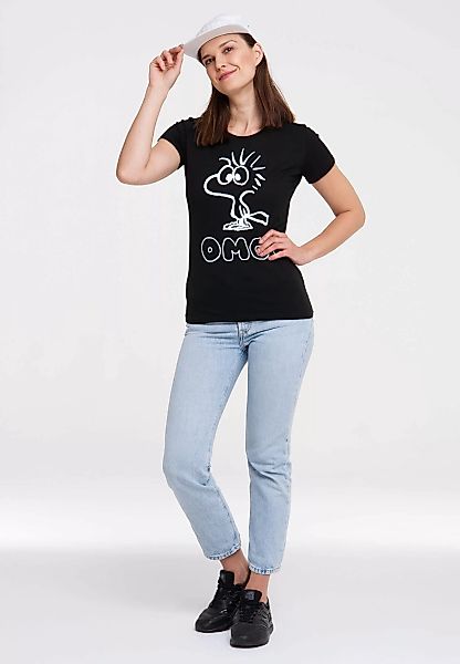 LOGOSHIRT T-Shirt "Woodstock", mit lizenziertem Originaldesign günstig online kaufen