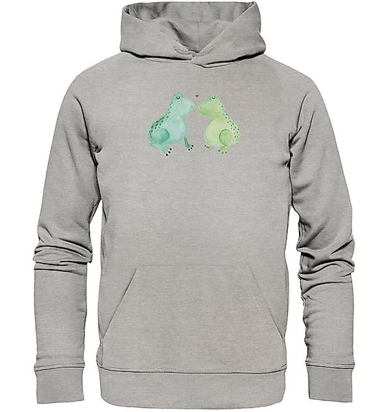 Mr. & Mrs. Panda Hoodie Frosch Liebe Größe L - Heather Grey - Geschenk, Ehe günstig online kaufen