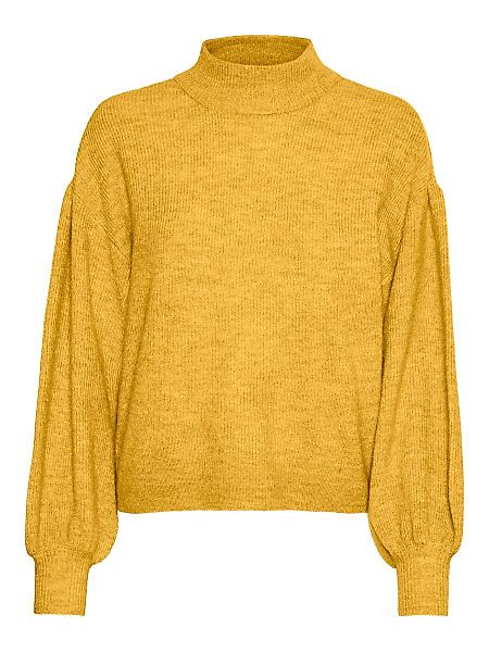 VERO MODA Petite Funnelneck Pullover Damen Gelb günstig online kaufen