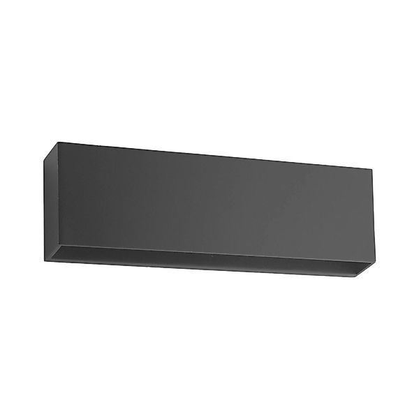 Lindby LED Wandleuchte Außen Jarte 9949060 Modern in Schwarz 1-flammig günstig online kaufen