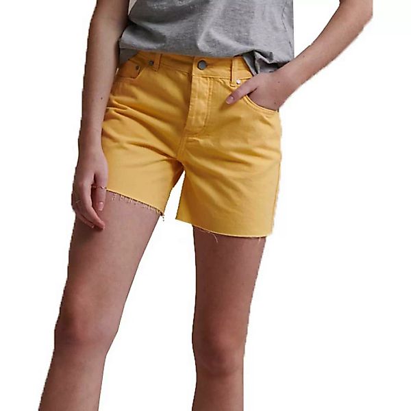 Superdry Mid Length Jeans-shorts 24 Banana Cream günstig online kaufen