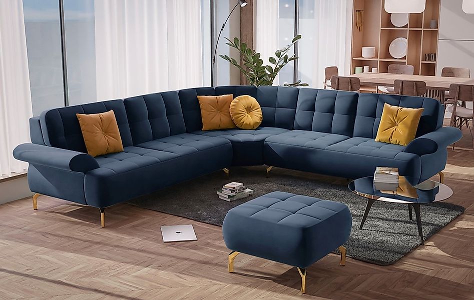 sit&more Ecksofa "Orient 1 L-Form", inkl. 4 Zierkissen mit Strass-Stein, go günstig online kaufen