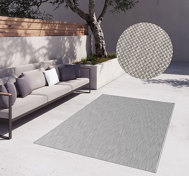 my home Teppich "Florida, Made in Belgium" rechteckig 7 mm Höhe Outdoor, Si günstig online kaufen