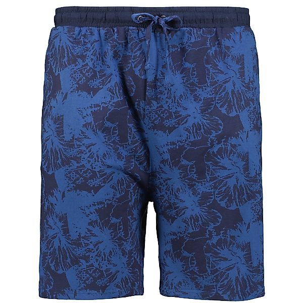 ADAMO Kurze Jogginghose mit Allover-Print Farbe dunkelblau Größe: 7XL günstig online kaufen