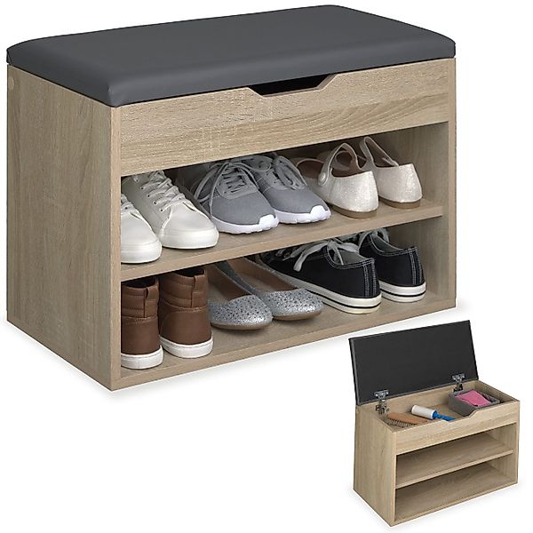 tectake Schuhschrank Schuhbank (Komplettset, 1-St., inkl. günstig online kaufen