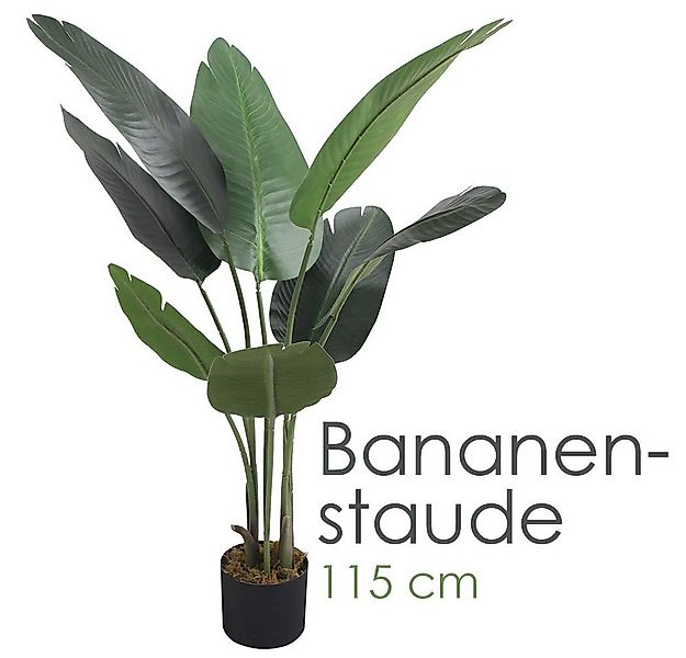 Kunstbaum Bananenbaum Bananenstaude Kunstpflanze Künstliche Pflanze 115 cm, günstig online kaufen