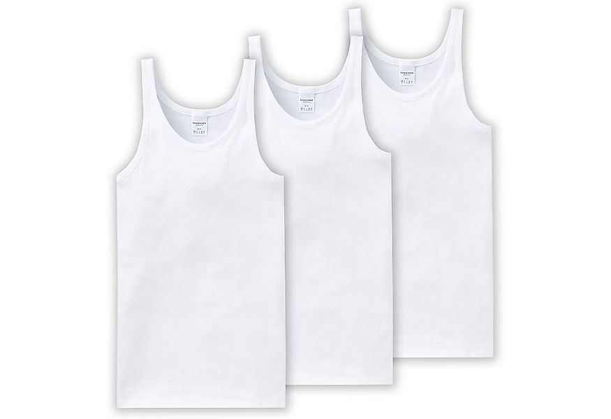 Schiesser Unterhemd Basic (3-St) schlichtes Basic-Unterhemd in Top-Markenqu günstig online kaufen
