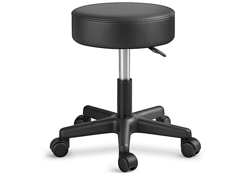 TRESKO Drehhocker Rollhocker höhenverstellbar, 10 cm Dicke Polsterung, Arbe günstig online kaufen