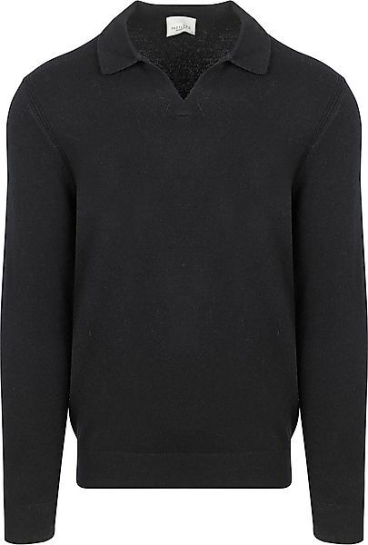 Profuomo Longsleeve Poloshirt Wool Blend Navy  - Größe L günstig online kaufen