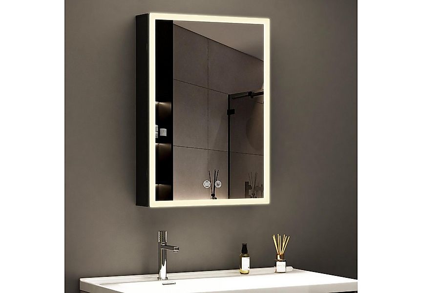 WDWRITTI Spiegelschrank mit steckdose Spiegelschrank klein 40x60cm 3Lichtmo günstig online kaufen