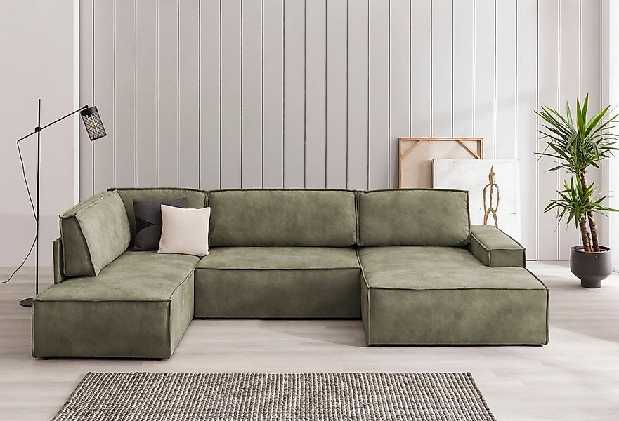 Home affaire Wohnlandschaft "SHERWOOD U-Form, 329 cm - OTTO. Verlässliche Q günstig online kaufen