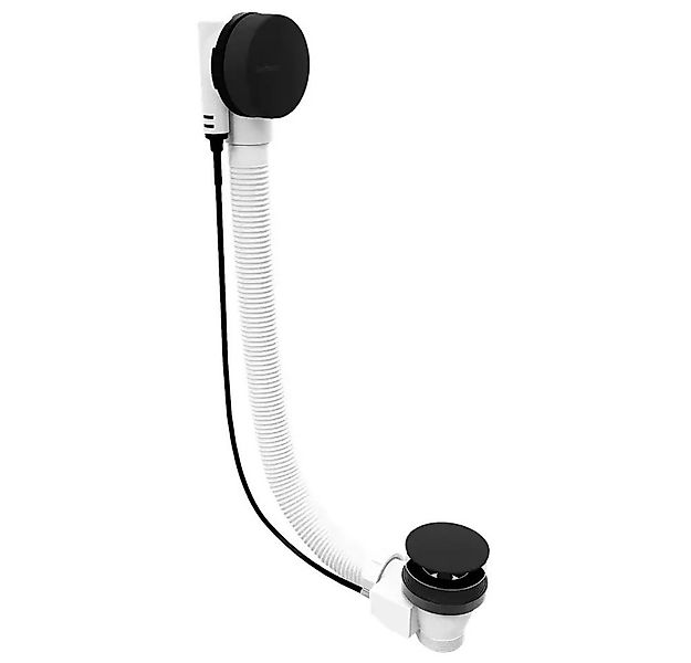 HAK Ablaufgarnitur Badewannenablaufgarnitur schwarz matt, 60cm, Stopfen 72m günstig online kaufen