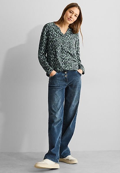 Cecil Langarmbluse mit Elastiksaum günstig online kaufen