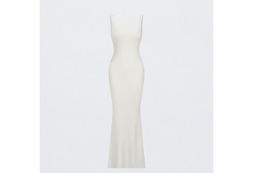 cfab Jerseykleid Ribbed Tank Top Maxikleid-Snow White-S (1-tlg) günstig online kaufen