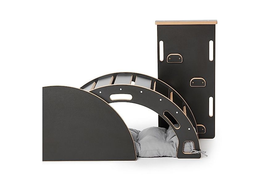 Garronda Klettergerüst Kletterbogen mit Rutsche Tischplatte und Kissen Mont günstig online kaufen