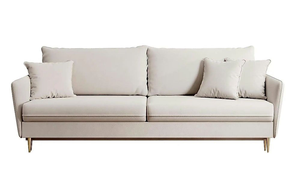 Einzelsofa mit Schlaffunktion Volio ¦ beige ¦ Maße (cm): B: 221 H: 90 Polst günstig online kaufen