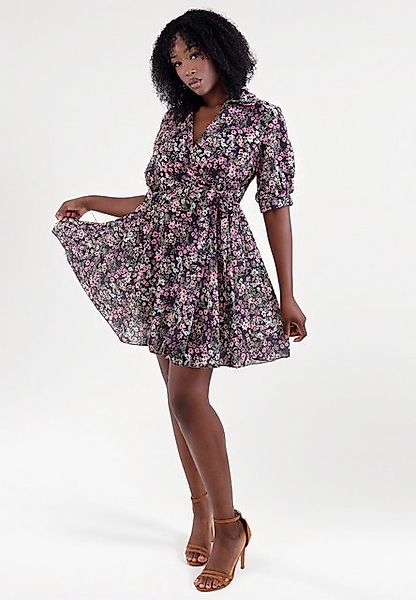 YC Fashion & Style Sommerkleid Minikleid mit Blumenprint und Bindegürtel – günstig online kaufen