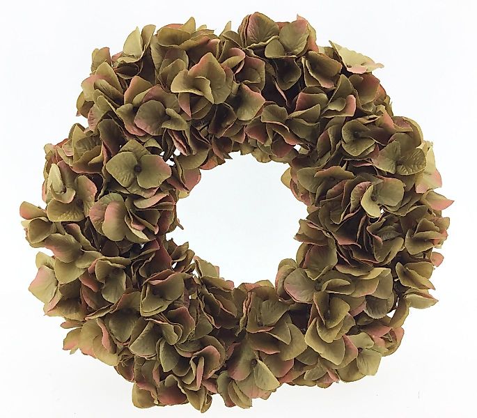 finehomegarden Dekokranz Hortensienkranz künstlicher Kranz Ø36cm rosa/grün günstig online kaufen