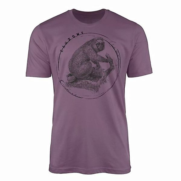 Sinus Art T-Shirt Evolution Herren T-Shirt Kahlkopf-Saki günstig online kaufen