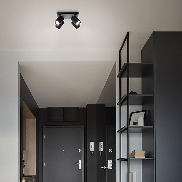 Brilliant Deckenstrahler »Marty« GU10 1 Stk. Warmweiß Spotplatte schwenkbar günstig online kaufen