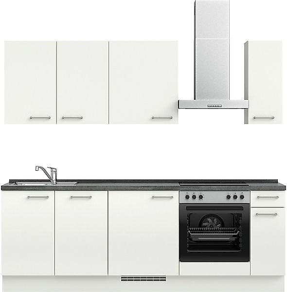 nobilia Küchenzeile ""Laser I", Ausrichtung wählbar, Breite 240 cm" vormont günstig online kaufen
