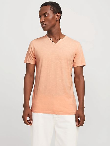 Jack & Jones T-Shirt "JJESPLIT NECK TEE SS NOOS", mit V-Ausschnitt günstig online kaufen